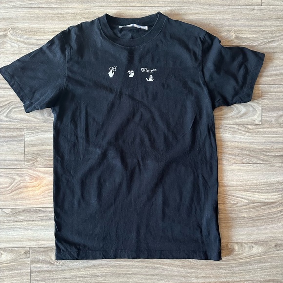 Off White graffiti tee sz M - Picture 2 of 2